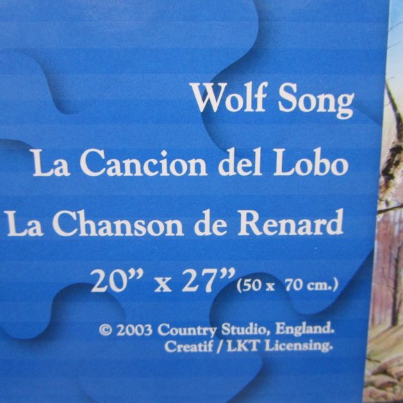 1000 Piece 2 in 1 Shaped Jigsaw Puzzle - Wolf Song by Serendipity - Picture 11 of 12